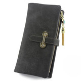 SoAr Wallet Women Luxury Brand Coin Purse Bag Female Clutch Handbags Tassel Long Nubuck Leather Wallets Fashion Famous Design