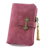 SoAr Wallet Women Luxury Brand Coin Purse Bag Female Clutch Handbags Tassel Long Nubuck Leather Wallets Fashion Famous Design