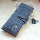 SoAr Wallet Women's purse long clutch luxury brand famous coin female handbags tassel leather wallets women fashion design 5