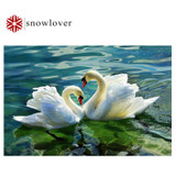 Snowlover,5D,Full,DIY Diamond Embroidery,square,Diamond Painting,Cross Stitch,3D,Diamond,Mosaic,Needlework,Crafts,swan