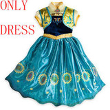 snow queen elsa dress baby girls Cosplay Dress Costume princess anna Dress Kids clothes Halloween Christmas dress for child