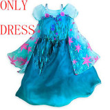 snow queen elsa dress baby girls Cosplay Dress Costume princess anna Dress Kids clothes Halloween Christmas dress for child