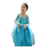 snow queen elsa dress baby girls Cosplay Dress Costume princess anna Dress Kids clothes Halloween Christmas dress for child