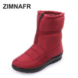 snow boots 2017 Winter zimnafr brand warm non-slip waterproof women boots mother boots casual cotton autumn boots female shoes