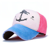 Snapback Casquette Baseball Cap for Women Pirate Anchors Summer Baseball Cap Casual Sunscreen Men Hip Hop Adjustable Hat