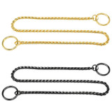 Snake Chain Dog Show Collar Heavy Metal Chain Dog Training Choke Collar Strong Chrome or Gold 3mm 4mm 5mm