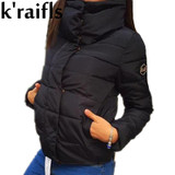 k'raifls Autumn Winter Jacket Women Coat Fashion Female Down Jacket Women Parkas Casual Jackets Inverno Parka Wadded Plus Size