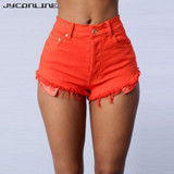 JYConline Denim Shorts Women 2017 Casual Short Jeans Feminino Sexy Women's Shorts With High Waist Short Pants Jeans For Women