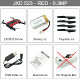 JXD 523 Tracker Selfie Pocket Drone Altitude Hold Foldable JXD523 Mini RC Quadcopter WIFI FPV Camera Helicopter Headless VS H37