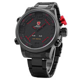 Men sports watches Army Military Wristwatches digital calendar LED steel Reloj Hombre