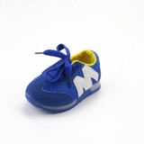 JUSTSL summer children's fashion sneakers LED sport shoes kids mesh breathable M alphabet casual running shoes for girls boys