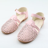 JUSTSL Hot sale 2016 summer children shoes fashion girls sandals princess flat beach shoes hollow breathable sandals for kids