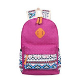 Just Follow 2017 Women Canvas Printing Backpack for Teenage Girls Cute Middle High School Bags Backpacking Backpack 3 Set