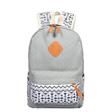 Just Follow 2017 Women Canvas Printing Backpack for Teenage Girls Cute Middle High School Bags Backpacking Backpack 3 Set