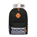 Just Follow 2017 Women Canvas Printing Backpack for Teenage Girls Cute Middle High School Bags Backpacking Backpack 3 Set