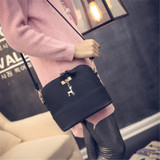 Just Follow 2017 New Fashion Mini Bag With Deer Toy Shell Shape Bag Women Messenger Bags Women Shoulder Bags