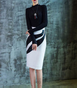 Jupe Femme 2017 Fall Winter Women Knee Length Pencil Skirt Office Ladies Red / White Skirts