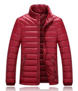 JUNGLE ZONE Mens Winter Thick Warm Down Jacket Casual Long Coat 95% White Duck Down Jackets Collar jackets Men down jacket 060