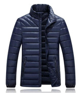 JUNGLE ZONE Mens Winter Thick Warm Down Jacket Casual Long Coat 95% White Duck Down Jackets Collar jackets Men down jacket 060
