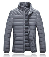 JUNGLE ZONE Mens Winter Thick Warm Down Jacket Casual Long Coat 95% White Duck Down Jackets Collar jackets Men down jacket 060