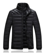 JUNGLE ZONE Mens Winter Thick Warm Down Jacket Casual Long Coat 95% White Duck Down Jackets Collar jackets Men down jacket 060