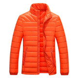 JUNGLE ZONE Mens Winter Thick Warm Down Jacket Casual Long Coat 95% White Duck Down Jackets Collar jackets Men down jacket 060
