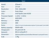 Jumper EZbook 3 Intel apollo N3350 Laptop 14 Inch Windows 10 Narrow Frame notebook computer 1920x1080 FHD 4GB 64GB ultrabook