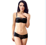 Juliet's Sexy Lace Women Bra Set Push Up Half Cup Solid Bra Brief Sets ABC Cup Underwear Set Bra and Panty Set