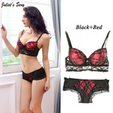 Juliet's Sexy 2016 Brand Sexy Women Bra Set Lace Bra and Panty Set Push Up Luxurious Underwear Women Bra Lingerie Set