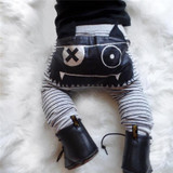 0-2 Year Toddler Baby Harem Pants Cute Cartoon Pants Casual Cotton Trousers Boys Girls Bottoms Pants