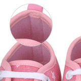 0-18M Newborns Baby Soft Sole Kids Shoes Toddler Canvas Prewalker Lace Up Sneaker