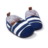 0-18 Months Newborn Baby Shoes Cotton Striped Kids Toddler Crib Shoes Soft Soled First Walkers LY7