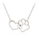 Pet Paw Footprint Necklace