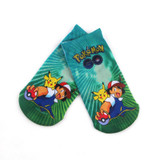 * 4pairs /lot  Arrival Kawaii Harajuku Pokemon Pikachu Socks 3D Printed Cartoon Women's Low Cut Ankle Socks Novelty Casual Socks