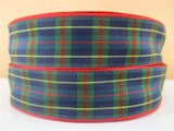 (5yds per roll) 1''(25mm) Scottish high quality printed polyester ribbon, DIY handmade materials, wedding gift wrap,5Yc1351