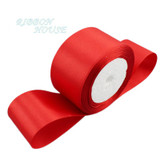 (25 yards/roll) Red Single Face Satin Ribbon Wholesale Gift Wrapping Christmas ribbons