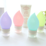 (2 pieces/lot) Silicone Emulsion Refill Bottle Portable Shower Gel Shampoo Bottle Pressed Cosmetics Plastic Bottle 75ml