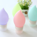 (2 pieces/lot) Silicone Emulsion Refill Bottle Portable Shower Gel Shampoo Bottle Pressed Cosmetics Plastic Bottle 75ml