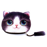 (1pcs/sell) 3D Funny Cat Womens Travel Cosmetic Bags High Quality Makeup Bag Make Up Bag Neceser Luxury Brand Famous Brands Hot