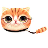 (1pcs/sell) 3D Funny Cat Womens Travel Cosmetic Bags High Quality Makeup Bag Make Up Bag Neceser Luxury Brand Famous Brands Hot