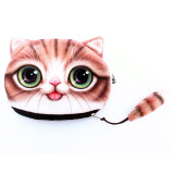(1pcs/sell) 3D Funny Cat Womens Travel Cosmetic Bags High Quality Makeup Bag Make Up Bag Neceser Luxury Brand Famous Brands Hot