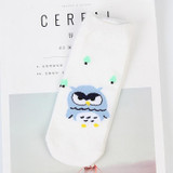 % New 3D Emoji Sock Meias Summer Autumn Harajuku Owl Socks 3D Print Animal Women's Low Cut Ankle Socks Cat Printed Unisex sock