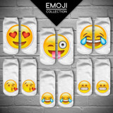 % 3D QQ Emoji Sock Women Fashion Single Side Printing Men Cotton Socks Unisex Socks Pattern Meias Feminina Funny Low Ankle Socks