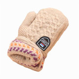 #2533 Cute Thicken Hot Hanging neck children knitted cashmere gloves of Winter Warm Gloves