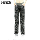 #0904 2017 Summer Camouflage pants women Cargo pants women Military trousers Fashion Casual Loose Baggy pants Army women S-XXXL