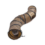 "S"Funny Pet Tunnel Cat Play Tunnel  Brown Foldable 1 Holes Cat Tunnel Kitten Cat Toy Bulk Cat Toys Rabbit Play Tunnel
