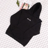 "OH YES" Letter Hoodies Women Harajuku Fleece Autumn Winter Long Sleeve Sweatshirt Women Sweat femme Tracksuit sudadera mujer