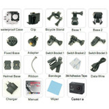 gopro hero 4 style Action Camera 1080P WiFi  go pro Sport camera extreme Diving Helmet Waterproof mini Cam+monopod+bag 7000