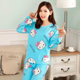 GOPLUS Women Pajamas Hello Kitty Sleepwear Sets Soft Pajamas Women Nightgown Fashion Style Pajama Sets Pyjama Femme C2005