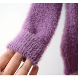 GOPLUS High Quality Cashmere Sweater Pullover O-neck Sweater Long Sleeve Casual Loose Sweater Knitted Tops Women's Basic Sweater